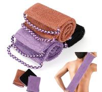 Bohrma 3 esponjas de malla africanas, esponja exfoliante para la espalda, de nailon, esponja exfoliante para baño, exfoliante para hombres y mujeres