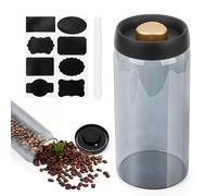 Bohrma Caja de café hermética, recipiente para granos de café, tapa al vacío, 1,8 L, tarros de almacenamiento con tapa, herméticos, recipiente para granos de café al vacío, recipiente de café