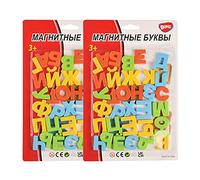 BOHS Juguete Educativo Magnético de Alfabeto Ruso - Imanes de Nevera para Niños y Decoración del Hogar, Tablero de Mensajes - Letras Repetidas