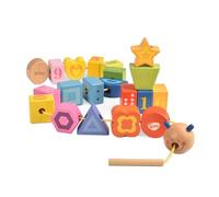 BOHS Oruga Cordón Cuentas - Juguete Educativo para Niños, Aprendizaje de Números, Formas y Conteo, Desarrollo de Motricidad Fina