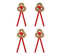 Bohue 4 monedas chinas de Feng Shui, tres monedas de la buena suerte, monedas de la fortuna china, decoración tradicional para el éxito de la salud y la riqueza