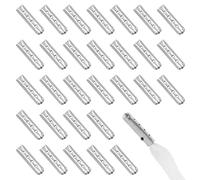 BOHUIZ 30 unidades de cordones de metal, cordones de metal, tapas finales de metal, puntas de cordón para sudaderas con capucha, zapatillas de deporte, pantalones, plata