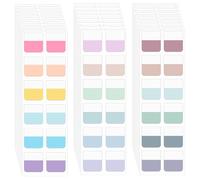 BOHUIZ 360 pestañas adhesivas de índice para cuadernos, marcadores de página para carpetas, pestañas reposicionables para clasificar archivos, 18 colores (1 pulgada)