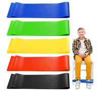 BOHUIZ 5 bandas elásticas para silla para niños, correas flexibles para niños, bandas elásticas para el estrés, bandas sensoriales para sillas con TDAH sensorial y