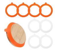 BOHUIZ 8 anillos de sellado para tarros de conservas, anillos de goma para tarros de silicona para tarros de cristal con tapa Mason Jar