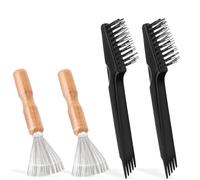 BOHUIZ Juego de 4 limpiadores de cepillos para el pelo, limpiador de cepillos para el pelo, limpiador para eliminar el vello de cepillos, peines, alfombras de baño