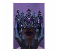 BOHUO Cuadros sobre Lienzo Mujer Negra Africana Paisaje Pintura Poster Imagen Foto Cuadros Decorativos Salon Dormitorios Comedor Pasillo（Oro 23-30x40cm Sin marco