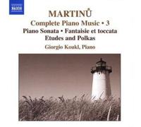 Bohuslav Martin Complete Piano Music: Piano Sonata/Fantai (CD) (Importación USA)