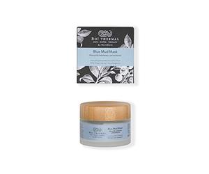 Boí Thermal Blue Mud Mask. Mascarilla Facial Hidratante y Antioxidante. Mejora Elasticidad Y Luminosidad. Pieles Normales Y Secas. Cosmética Natural Y Vegana. Apto Pieles Sensibles. 50 ml