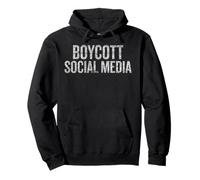 Boicot a las redes sociales en dificultades Sudadera con Capucha