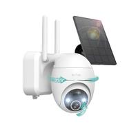 BOIFUN 2K Camara Vigilancia WiFi Exterior Solar, 360° Camaras Vigilancia Domicilio WiFi 2.4 GHz, AI Detección, Color Visión Nocturna, Alarma de luz y Sonido, Sensor de Movimiento, Cumple con Alexa