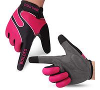 boildeg Guantes de Ciclismo de Bicicleta Guantes de Bicicleta de Carretera de Medio-Dedo para Hombres Mujeres Acolchado Antideslizante Transpirable