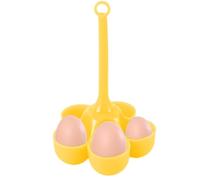 Boiled Egg Holder - Bandeja de cocina de silicona resistente al calor con 5 rejillas, estante de cocina multiusos, compatible con cocina a presión, accesorios de cocina de preparación rápida