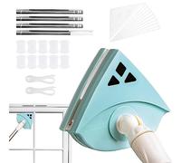 boiler Limpiador magnético para ventanas, imán de limpiador de cristales de ventana, imán de dos caras con barra retráctil para cristal de cocina