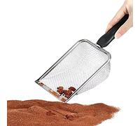 boiler Pala de arena para gatos Litter Lifter - Colador de acero inoxidable, pala de metal, pala profunda, tamiz para excrementos de gatitos