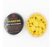 Boilies de pesca de carpas de alto atractivo, cebo flotante falso de olor dulce, paquete de 20 unidades (amarillo, 50 piezas)