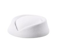 Boina Antracita Pastillero Sombrero Millinery Fabricación 39 Casco de Esquí Cubierta, Blanco, Talla única
