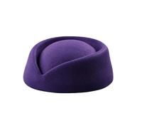 Boina Antracita Pastillero Sombrero Millinery Fabricación 39 Casco de Esquí Cubierta, morado, Talla única
