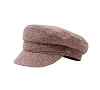 Boina británica versátil de algodón azul marino para niños, fabricada en Francia, rosa, Talla única