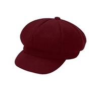 Boina de color sólido para mujer, gorra clásica de pico, boina de moda con ala, cómoda, octogonal, sombreros de artista, gorra minimalista plana para viajes, vacaciones, vida en el campus, Rd1., Talla