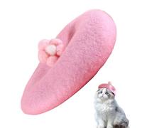Boina de Gatos, Perro Gato Flores Boina Sombrero de Boina de Animales para Invierno 5000-15000 g, Cómodo para Razas Pequeñas Cachorros Fiesta de Invierno Fiesta de Acción de Gracias