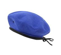 Boina de lana de color sólido para niños Primavera/Verano Transpirable Pequeño Sombrero de Pintor Moda Newsboy Sombrero de Niña Talla, azul, Talla única