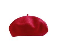 Boina de lana de los años 20, gorra de boina francesa, gorra de invierno para artista, pintor, color sólido, para mujer, boina de artista francés, gorra de lana de color sólido, casual, clásico para