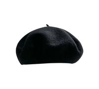 Boina de lana para mujer, estilo francés, color liso, clásico, boina, sombrero vintage de artista, sombreros de Inglaterra, retro, cien, sombreros para mujer, accesorios de pintor de color caramelo