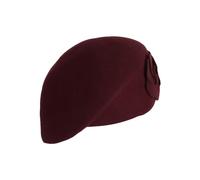 Boina de lana para mujer, sombrero de lana con decoración floral, gorra plana francesa, gorra vintage de periódicos, color sólido, gorras de artista vintage al aire libre, sombreros elegantes para