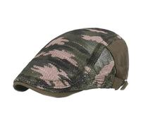 Boina de pico pato for hombre y mujer, gorra malla transpirable hueca, ajustable, for taxista, conductor caza Para primavera y otoño(Color 2)
