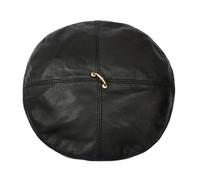 Boina Mujer Clásico Gorro de Boina Cuero PU for Primavera/Invierno, Gorros Pintor for Mujer, Color arcoíris, Blanca/roja, Sombrero Berer Suave for, cálido(Black,XXL59-60cm)