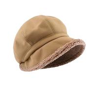 Boina para mujer, estilo francés, para invierno, cálido, transpirable, informal, para salir, viajar, vacaciones, caqui, 8
