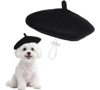 Boina para Perro, Boinas para Perros Gorro Ajustable, Lindo Sombrero para Gato con Cuerda Ajustable, Boina Perro Gato, para Reuniones Familiares Fiesta Festival Cosplay Mascarada