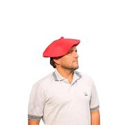 Boina tradicional gaucha. Tejida a mano con hilo de algodón. Diseño fabricado en Argentina., rosso, Talla única