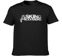BOINAITS Asking Alexandria Logo Mens T-Shirt Black XL