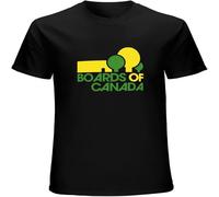 BOINAITS Boards of Canada Mens T-Shirt Casual Cotton Unisex Tees Tops Black S