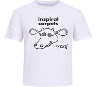 BOINAITS Inspiral Carpets T-Shirt Madchester Happy Mondays Colours Forest Tees Men's Unisex Shirt White 3XL