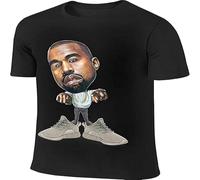 BOINAITS Man Design Top Kan West Lovatto Tshirts Black XXL