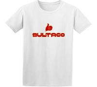 BOINAITS Men's Bultaco Motorcycles Road Racing Vintage Retro Motorcross 7S Cotton T Shirt White S