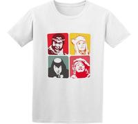 BOINAITS Men's Comfortable Monkey Magic D6 Funny Cotton T Shirt White L