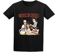 BOINAITS Men's Funny Sayings Eskorbuto Short Sleeve T-Shirt Black 3XL