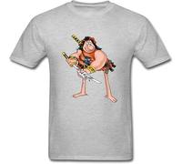 BOINAITS Men's Groo The Wanderer T Shirt Grey M