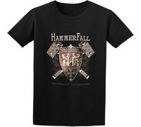 BOINAITS Men's Hammerfall Steel Meets Ten Years of Glory Cotton T Shirt Black 3XL