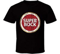 BOINAITS Super Bock Logo T-Shirt Men Casual Graphic Short Sleeve Tops Black XL