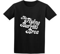BOINAITS The Flying Burrito Brothers gram Parsons Chris Hilman T-Shirt Black S