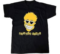BOINAITS The Toy Dolls Yellow Mascot Face Men T-Shirt Casual Graphic Comfortable Tops Black XXL