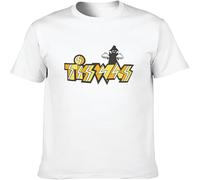 BOINAITS Tiswas Cult Mens TV Shirt Retro Costume Ott Magpie Rainbow Adult Short Sleeve T Shirt White M
