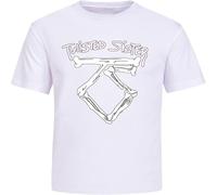BOINAITS Twisted Sister T-Shirt Graphic Mens Basic Short Sleeve Unisex Cotton Casual White M