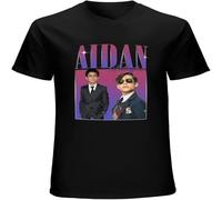BOINAITS Vintage Aidan Gallagher Umbrella Academy T Shirt Number Five Homage Black XL