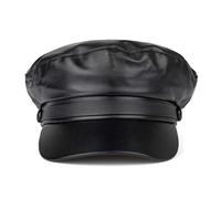 Boinas clásicas de estilo francés, gorra de invierno para mujer, gorra de sol cálido, color liso, suelto, gorra de béisbol para clima frío, Negro, Talla única